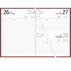 2026 Zettler Buchkalender 1T/1S rot