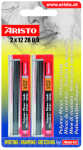 GEOtec Polymer-Ersatzminen 2B 0,9mm 2 Dosen a.12 Minen...