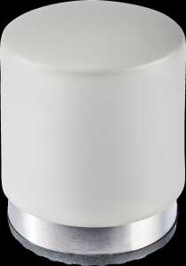 Türstopper, Edelstahl gebürstet, graue Gummikappe (Ø/H) 8,5 cm x 10 cm , Gewicht 1.050 gr