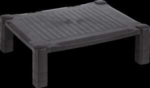 Monitorständer, 3-fach verstellbar, schwarz, HIPS, Maße: 43,5*33,5*13,3cm, Tragkraft max 20kg