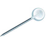 Landkartennadeln, glasklar Ø 5 mm x 16 mm Dose...