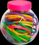 Gummibänder, 30Gr, bunt gemischt NEON-Trendfarbe in...