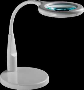 LED-Lupenleuchte, Weiß, rund, klein, Glaslinse 3,5, 30 LEDs 3 Dioptrien, Auge 12 Dioptrien, 7W