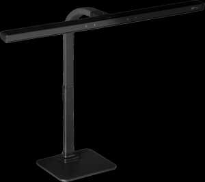 LED-Bildschirmleuchte, Alu, schwarz, mit Fuss, Kopf 60 cm, 230V/13W, 5- dimmbar,  Lichtsensor, 2h ECO-Timer, Memoryfunktion, 4-verschiedene Lichtfarben, CRI 95