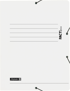 Sammelmappe FACT! weiß Gummizug