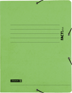 Sammelmappe FACT! hellgrün Gummizug