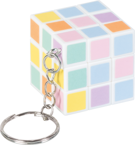 Schlüsselanhänger Würfel pastell