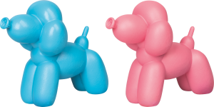 Radiergummi Ballon blau und pink