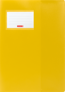 Hefthülle A4 FACT!pp gelb mit Namensschild