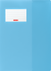 Hefthülle A4 FACT!pp hblau mit Namensschild