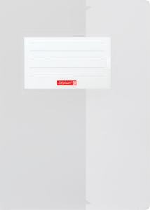 Hefthülle A5 FACT!pp transparent mit Namensschild