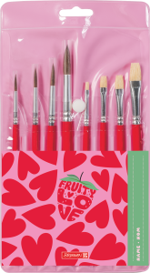 Schulpinsel 8er-Set Fruity Love