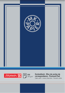 Kartenblock A6 MK 25St glatt