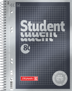 Collegeblock A5 kariert mit Rahmen Premium