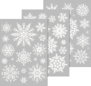 Fenster Sticker Kristall weiß