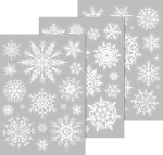 Fenster Sticker Kristall weiß