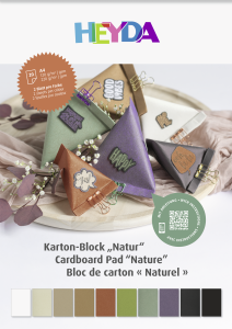 Naturkarton Block A4 20Bl. 10Farben