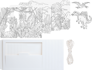 Karton-Theater Set Dinosaurier