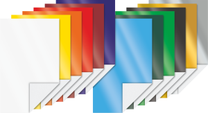 Bastelmappe A4 Glanzpapier 80g sort