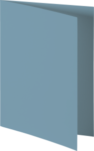 Doppelkarte A6 mittelblau