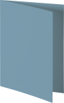 Doppelkarte A6 mittelblau