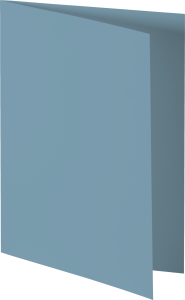 Doppelkarte B6 mittelblau