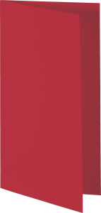 Doppelkarte DL mittelrot