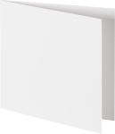 Doppelkarte quad.weiß