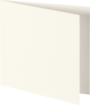 Doppelkarte quad.perlweiß