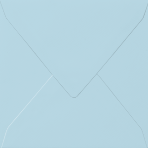 Kuvert quad.hellblau