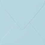 Kuvert quad.hellblau