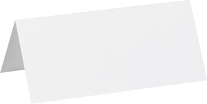 Tischkarte 10x9 weiß