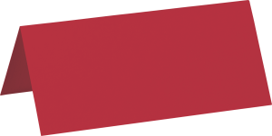 Tischkarte 10x9 mittelrot