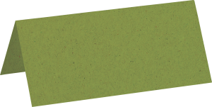 Tischkarte 10x9 recycling wiesegrün