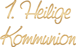 Wachsschrift 1.Heilige Kommunion go