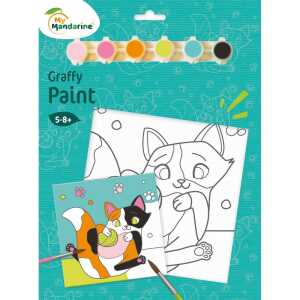 Graffy Paint, Katze 20x20 cm