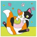 Graffy Paint, Katze 20x20 cm