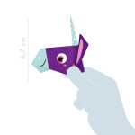 Origami 12x12cm 70g Einhorn