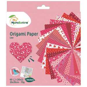 Origami Paper Love 60Bl  20x20cm
