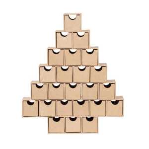 Adventskalender Pyramide 30x5x35cm