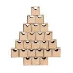 Adventskalender Pyramide 30x5x35cm