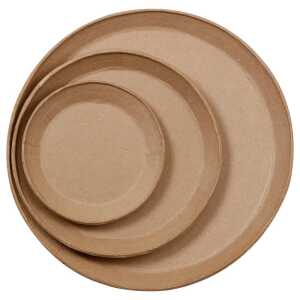 Pappmache 3 Wandteller