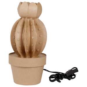 Pappmache Lampe Kaktus 30,5cm