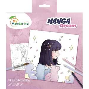 Manga Dream Malbuch 20 x 20 cm