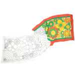 100% Seidenschal 180x43 Flowerpower