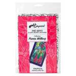 Schal 100% Seide 180x43cm Tropisch