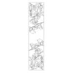 100% Seidenschal 145x43cm Magnolien