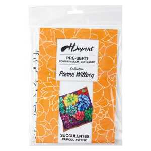 Kissen 100% Seide 40x40cm Sukkulent