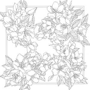 Seidentuch 100% 90x90cm Ayva