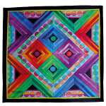 Seidentuch 100% 90x90cm Symmetrie